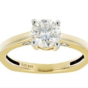 Moissanite Solitaire Ring